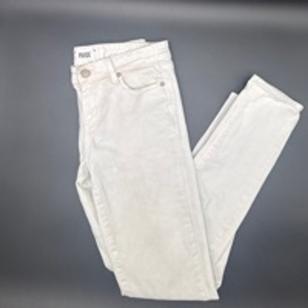 PAIGE Skyline Skinny White Denim Jeans Size 29